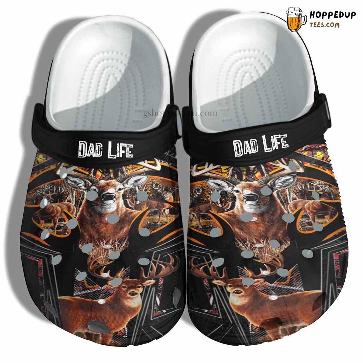 Dad Life Deer Hunter Father’s Day Custom Comfortable Croc Shoes