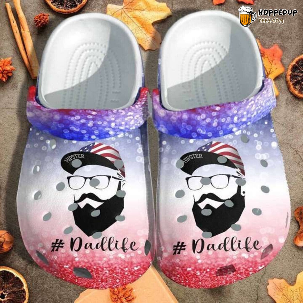 Dadlife USA Hat American Independence Day Comfortable Clogs