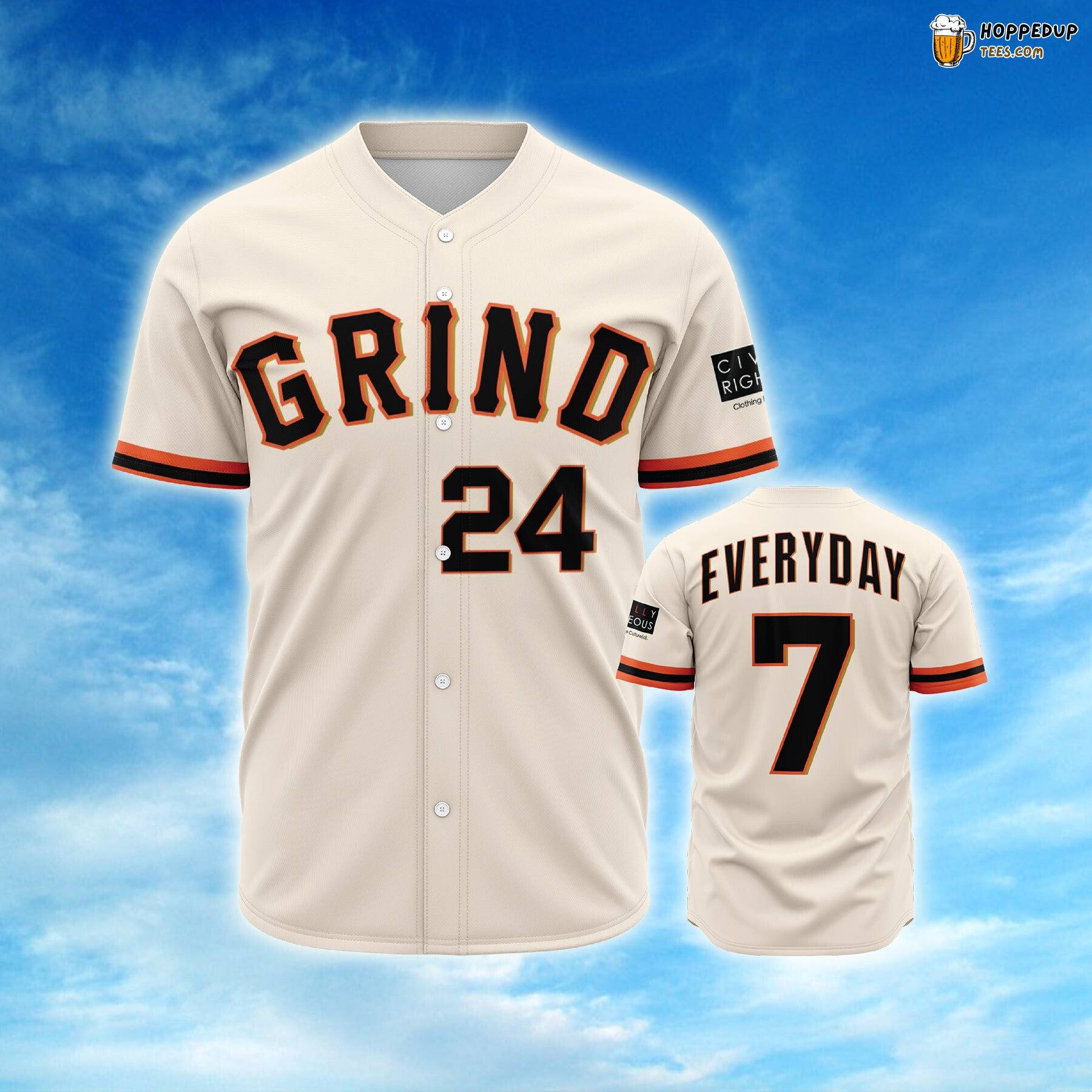 Daily Motivation Grind Everyday 3D Printed Baseball Jersey Hustle