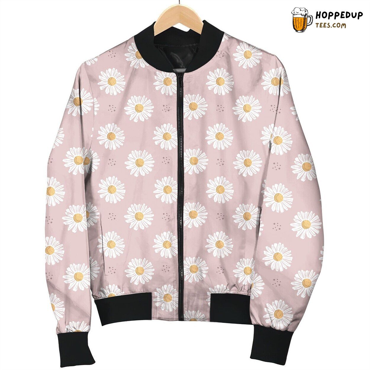 Daisy In Light Pink Bomber Jacket