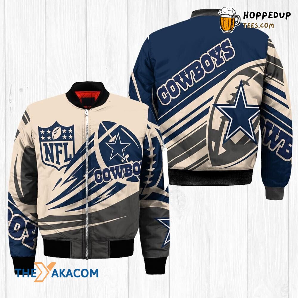 Dallas Cowboys Dem Boyz Star Theme Bomber Jacket Christmas Special