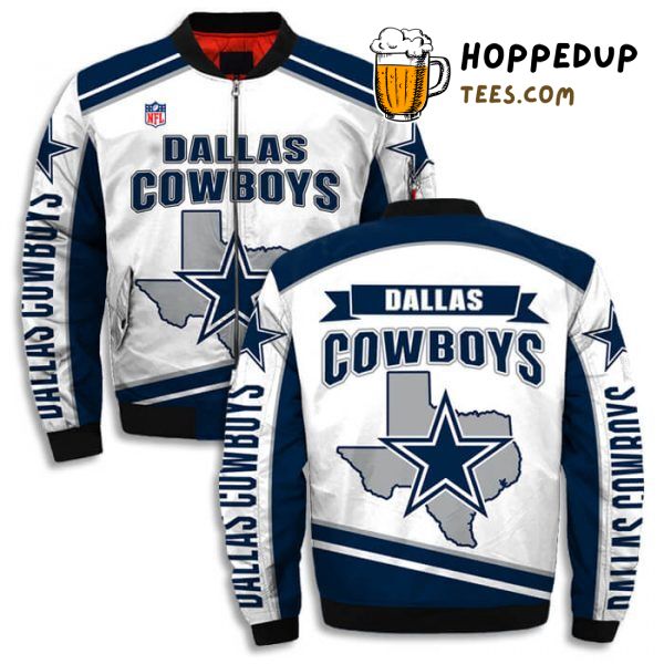 Dallas Cowboys Elite Design Bomber Jacket with Printful 3D