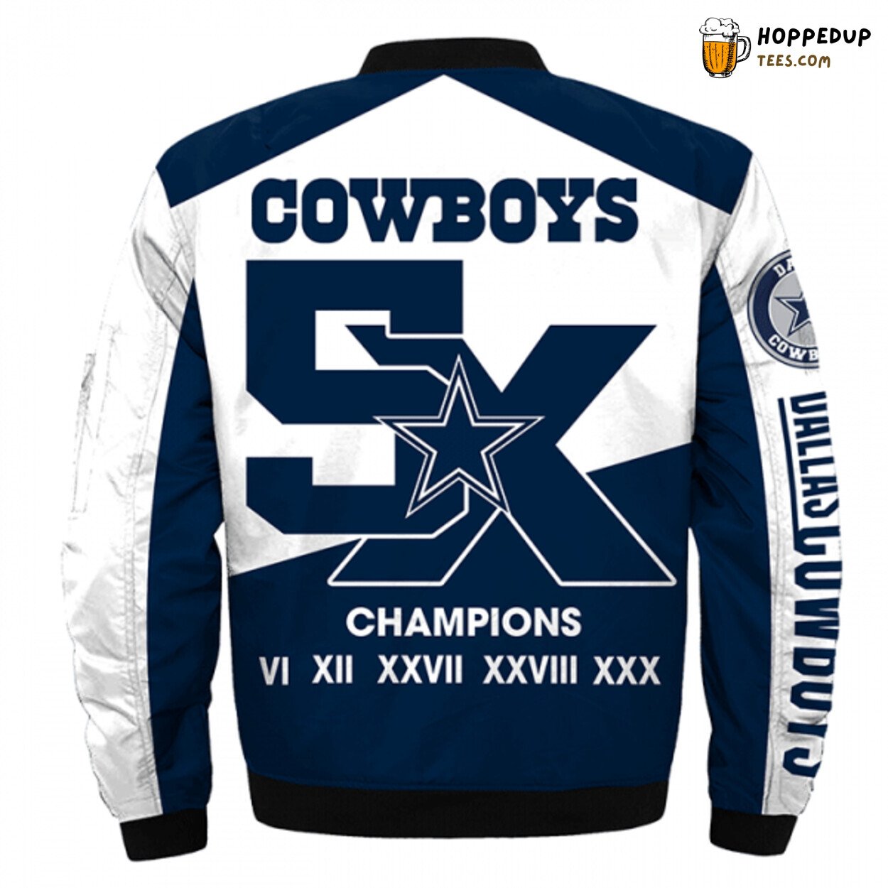 Dallas Cowboys Masterpiece Bomber Jacket in Printful 3D