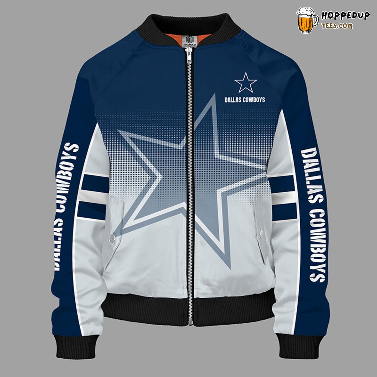 Dallas Cowboys NFL Blue Unique Bomber Jacket Distinctive Design