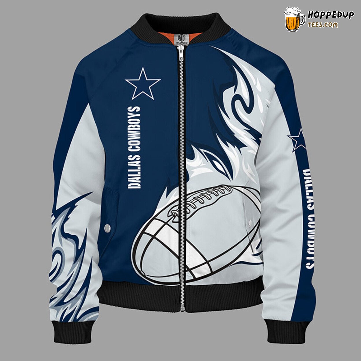 Dallas Cowboys NFL Blue Unisex Distinctive Bomber Jacket Design