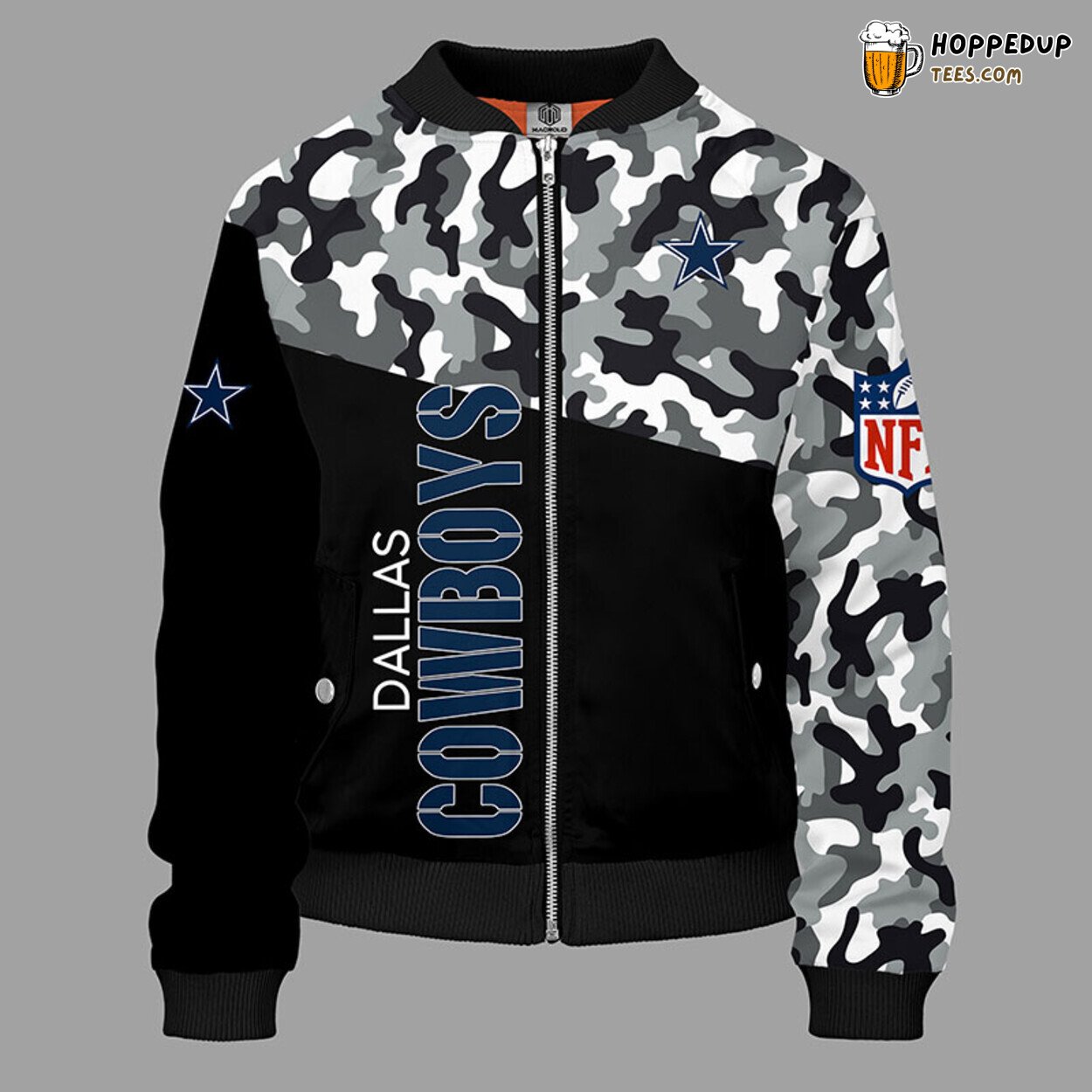 Dallas Cowboys NFL Camouflage Black Bomber Jacket Special Edition