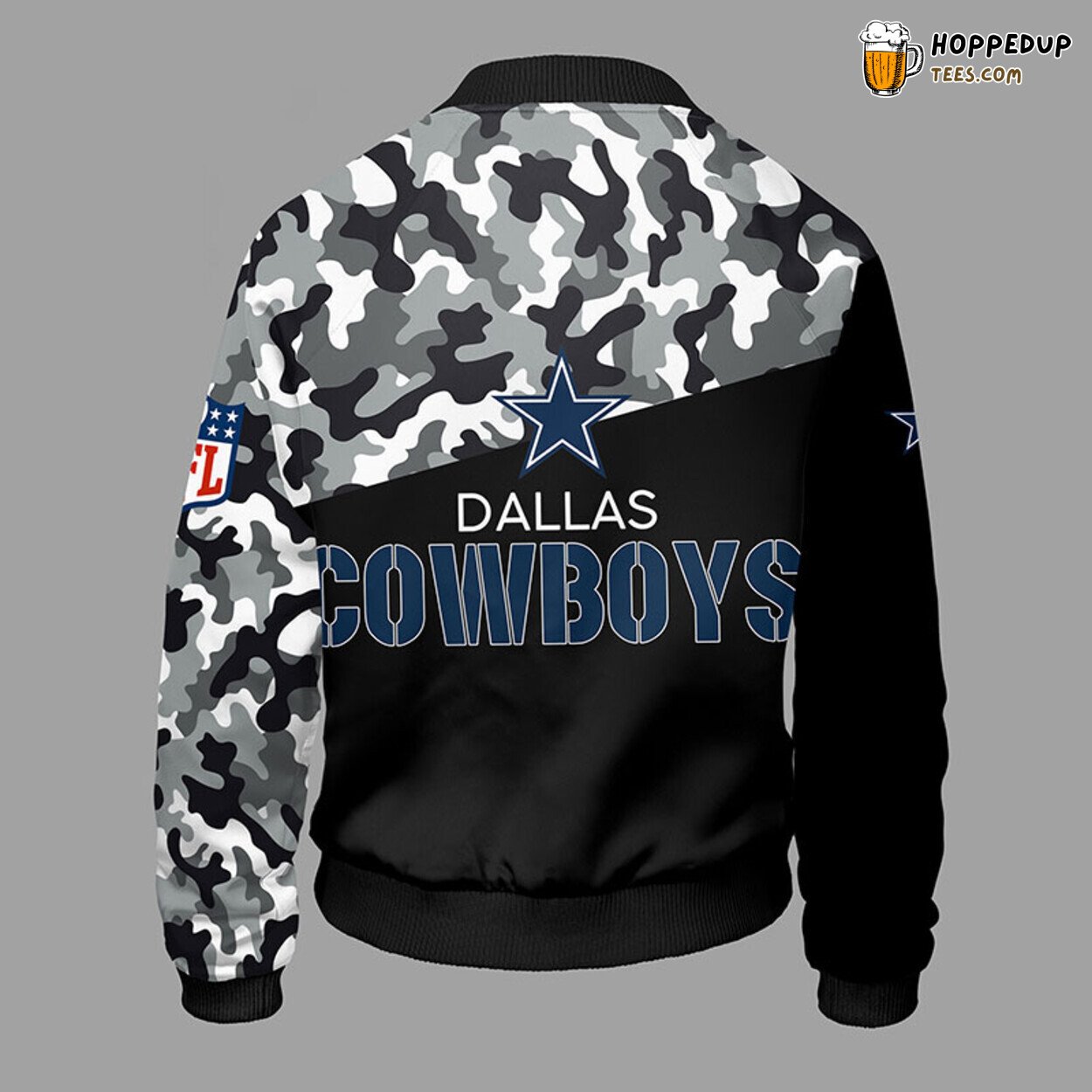 Dallas Cowboys NFL Camouflage Black Bomber Jacket Special Edition