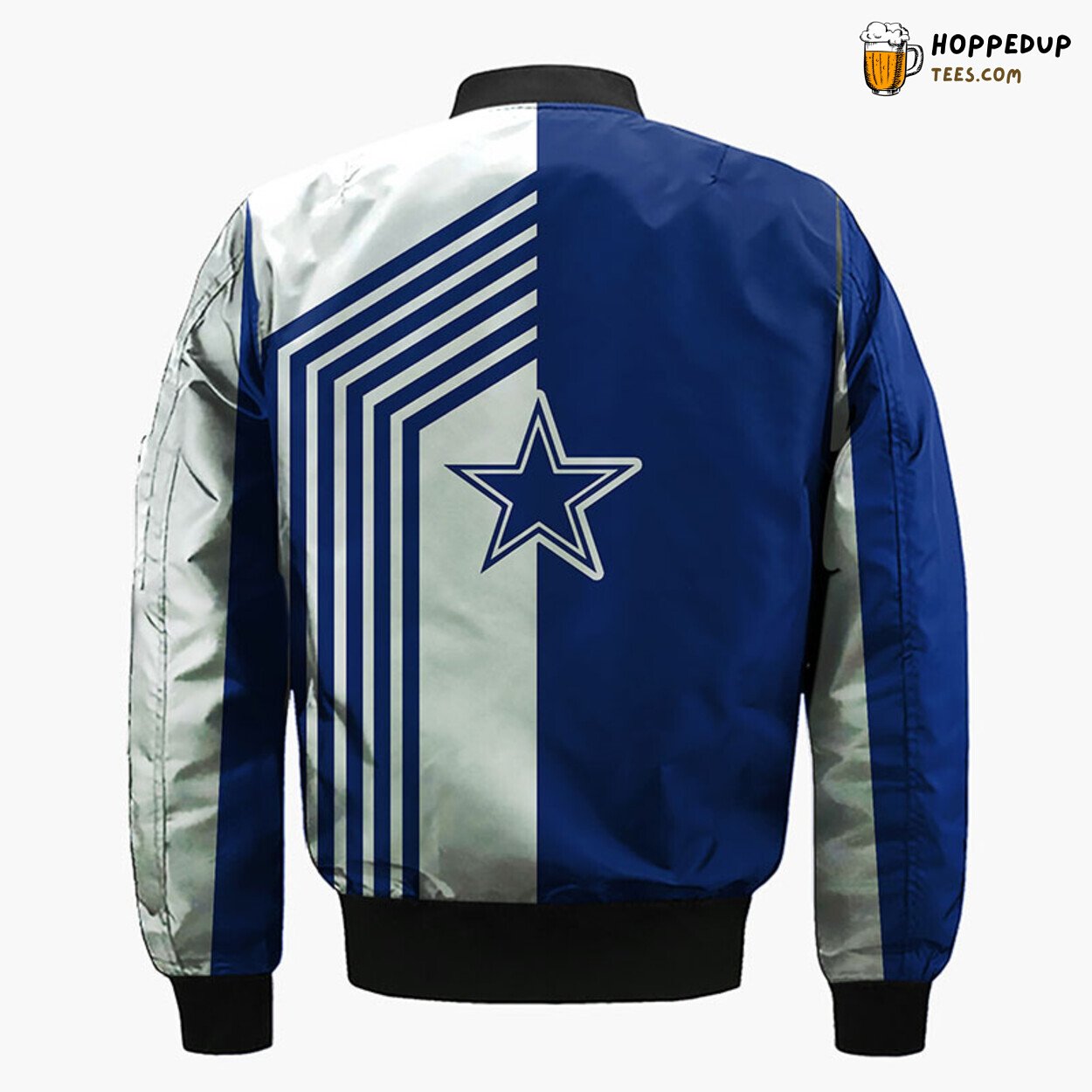 Dallas Cowboys NFL Classic Skull Blue Bomber Jacket Edition