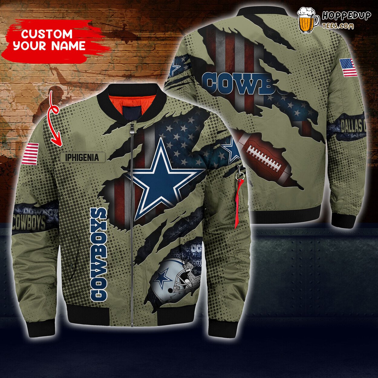 Dallas Cowboys NFL Custom Bomber Jacket Unique Boyfriend Choice Wear