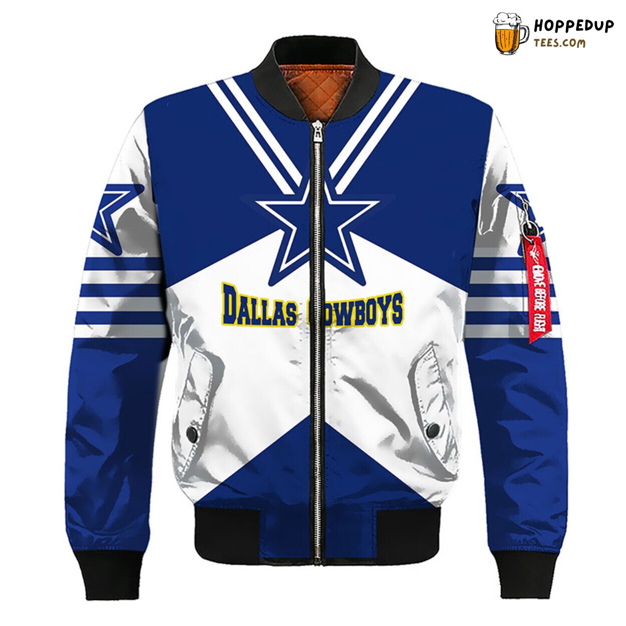 Dallas Cowboys NFL Elite Blue Silver Bomber Jacket Collection