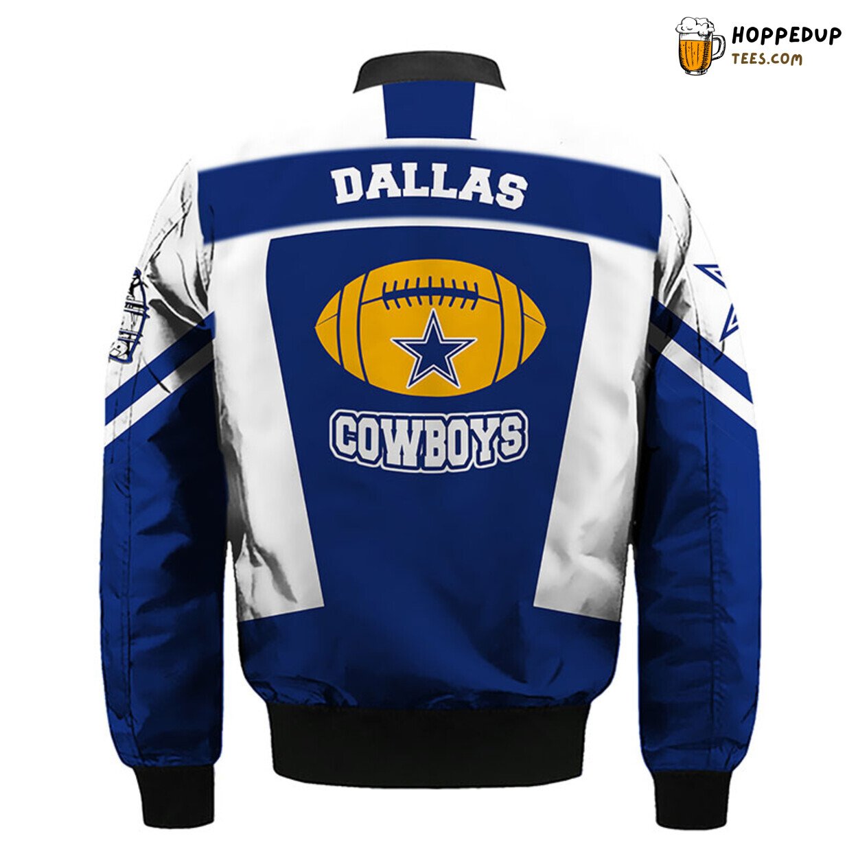 Dallas Cowboys NFL Skull Blue Distinct Bomber Jacket Theme