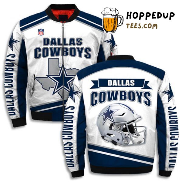 Dallas Cowboys Premium Bomber Jacket in Printful 3D Style