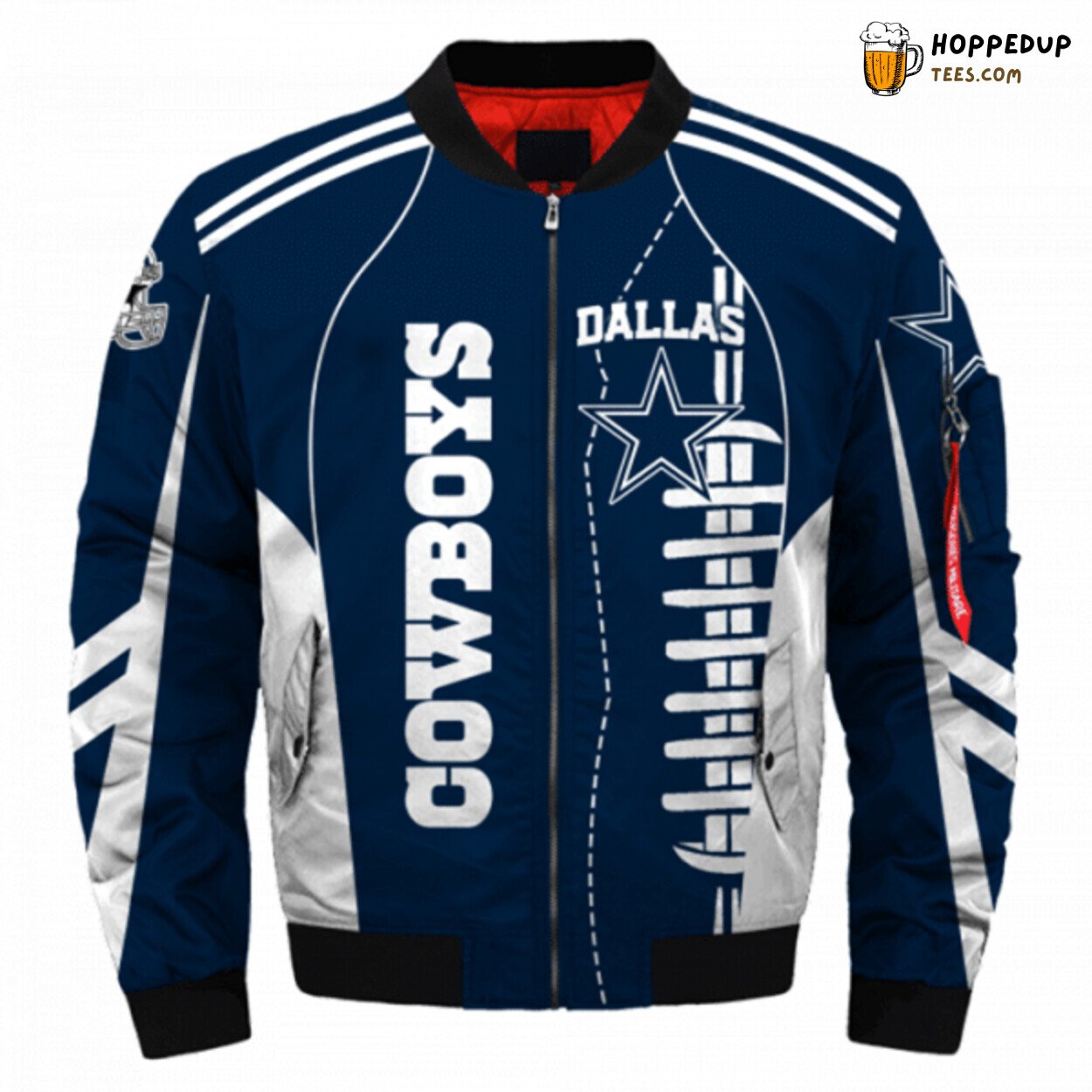 Dallas Cowboys Superior Design Bomber Jacket Printful 3D