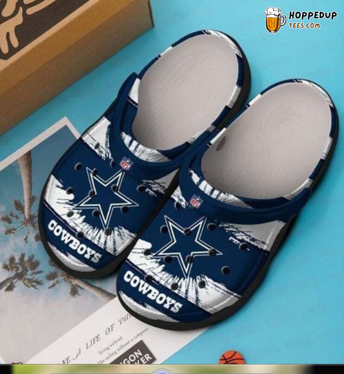 Dallas Cowboys Themed Comfortable Unique Classic Clog Shoes Design
