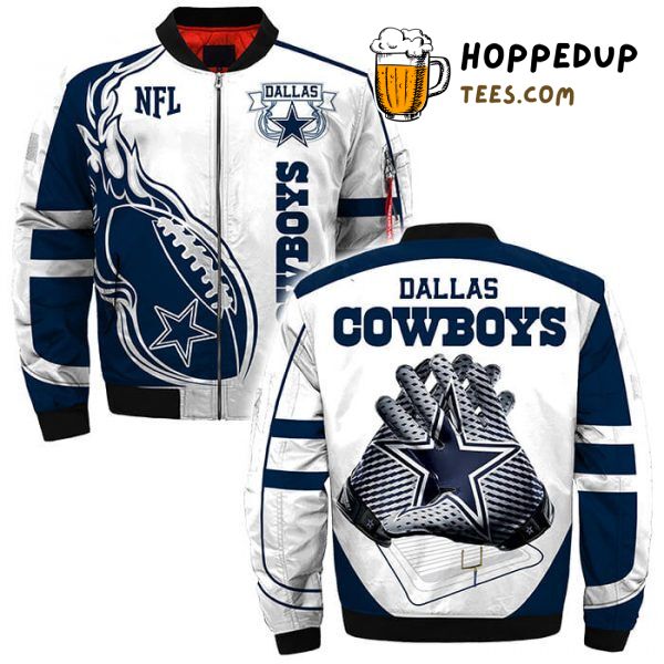 Dallas Cowboys Unique Tailored Bomber Jacket Printful 3D
