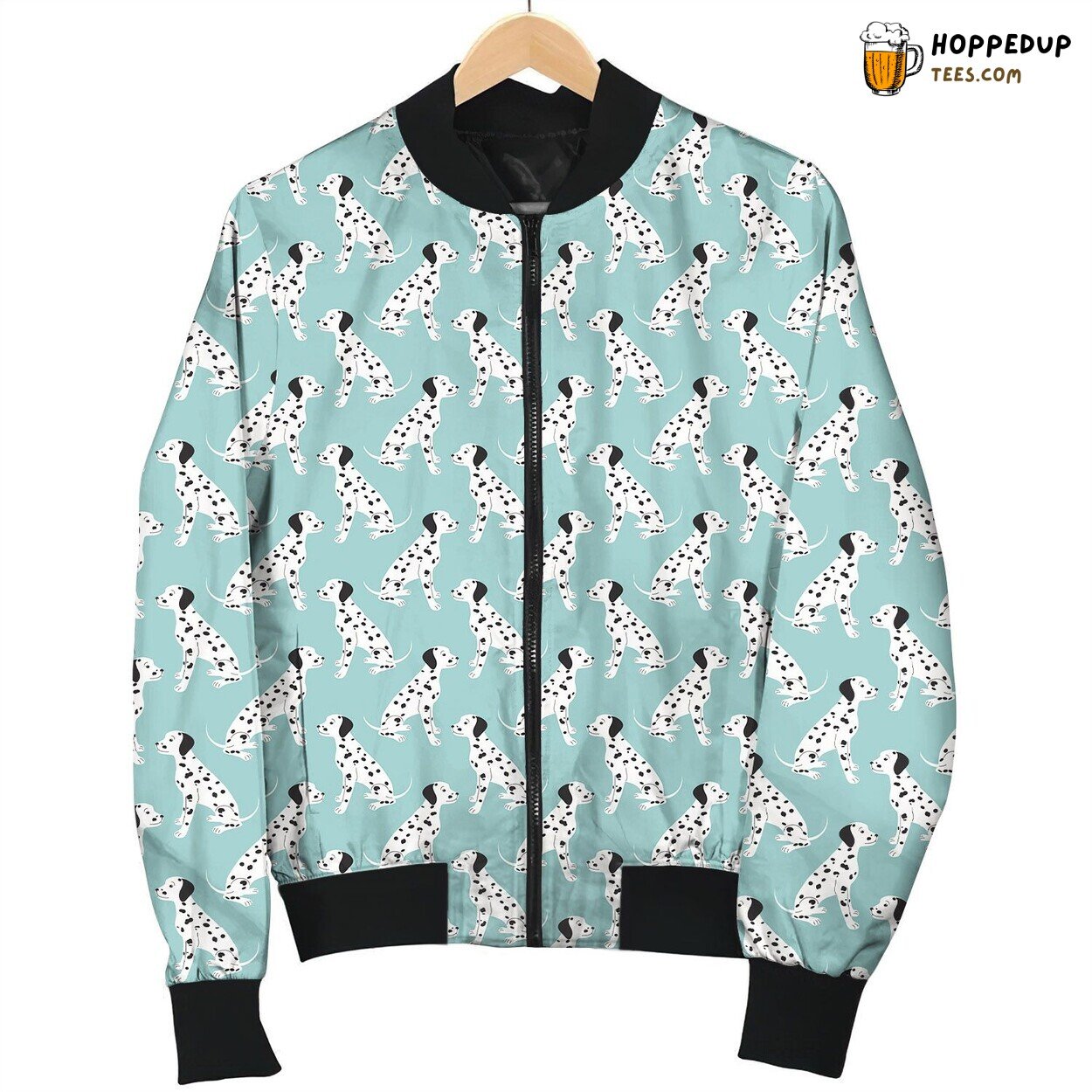 Dalmatian Lover Pattern Bomber Jacket