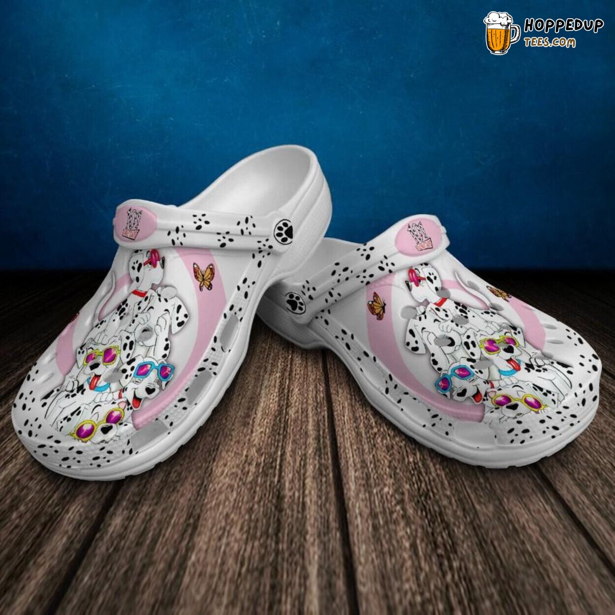 Dalmatians Themed Rubber Clog Shoes Comfy Footwear for Dog Breed Enthusiasts