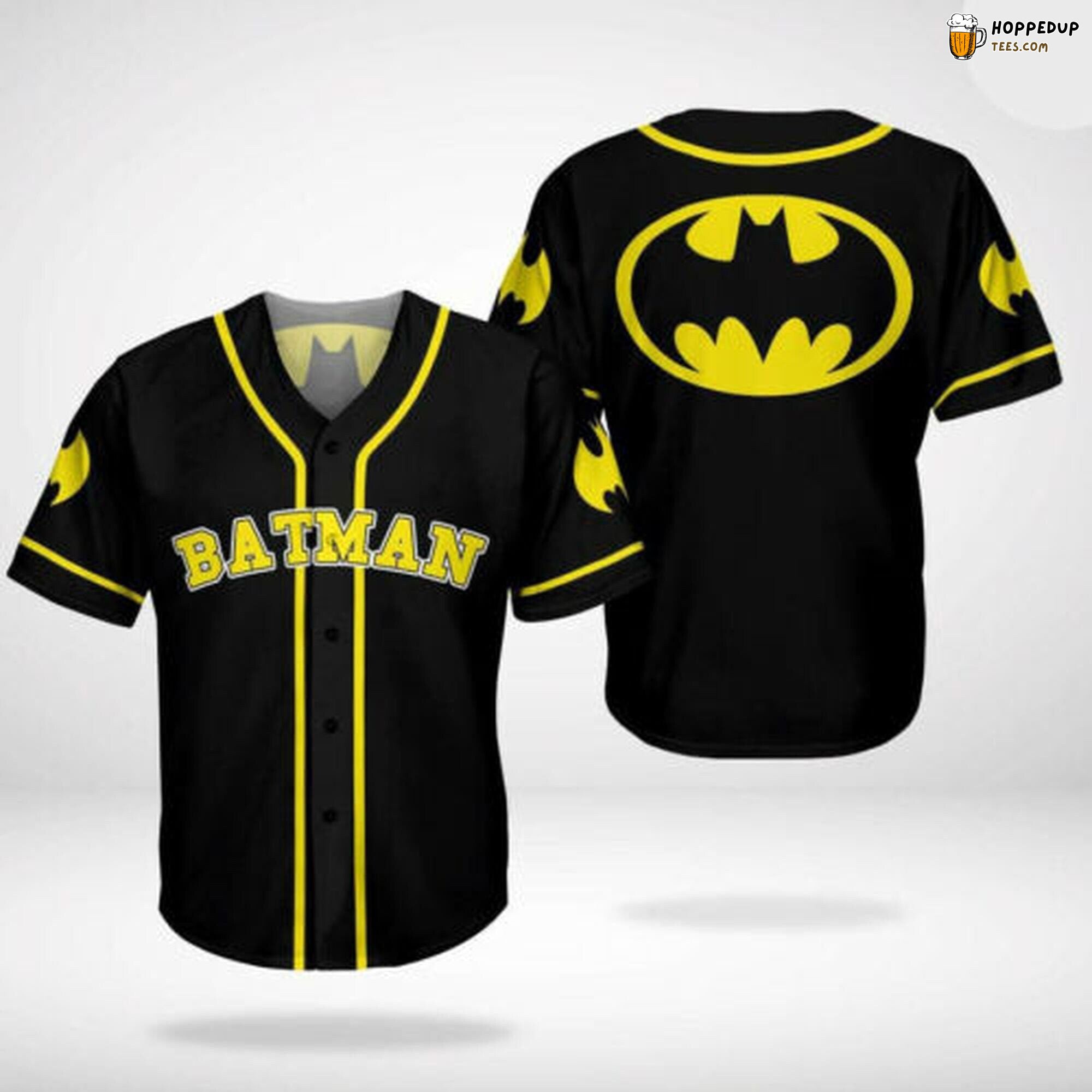 Dark Knight Batman Themed Baseball Jersey Distinctive Unique Design Edition