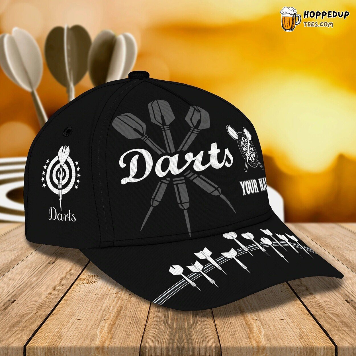 Dart Baseball Cap Full Print Men Women Gift Special Friend Darter Design Hat