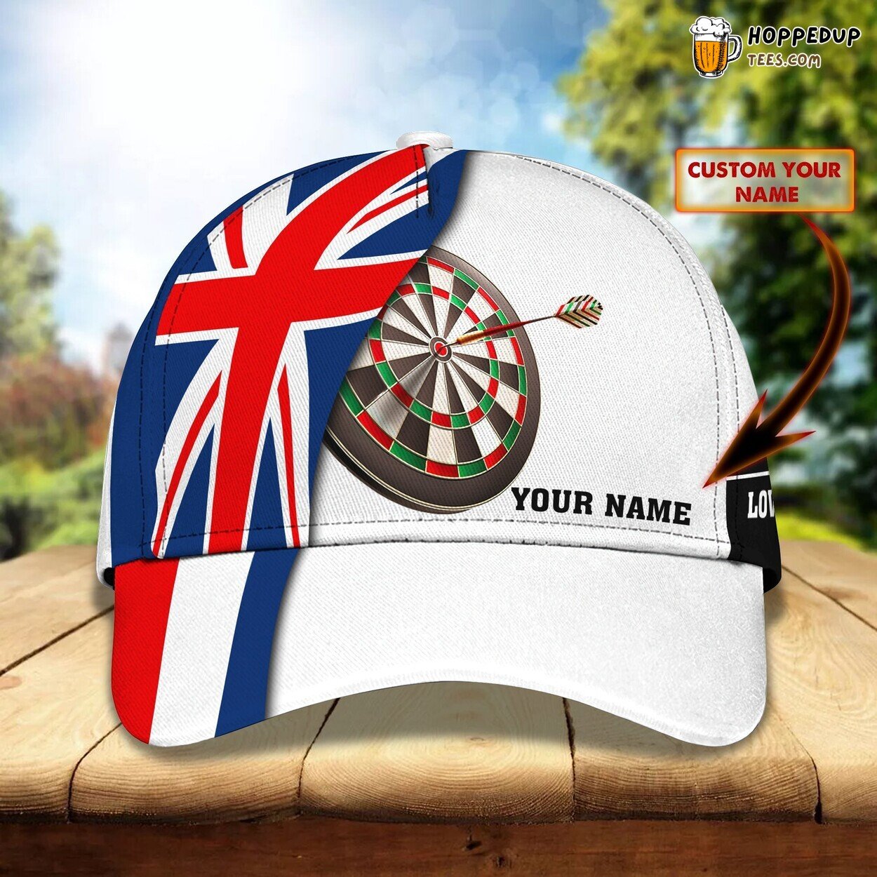 Dart Enthusiast 3D Classic Cap Personalized Name Elegant Unique Premium Design