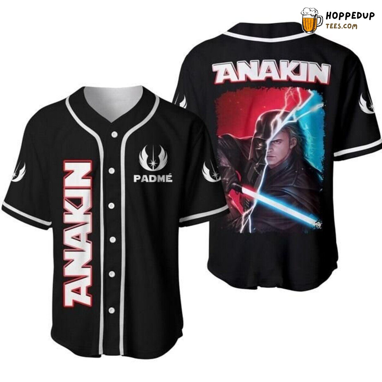 Darth Vader Anakin Skywalker Black Disney Star Wars Baseball Jersey
