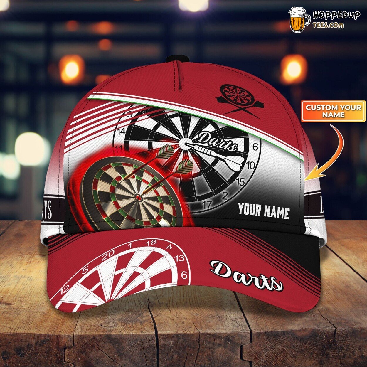 Darts Classic 3D Cap Personalized Name Unique Premium Edition Authentic