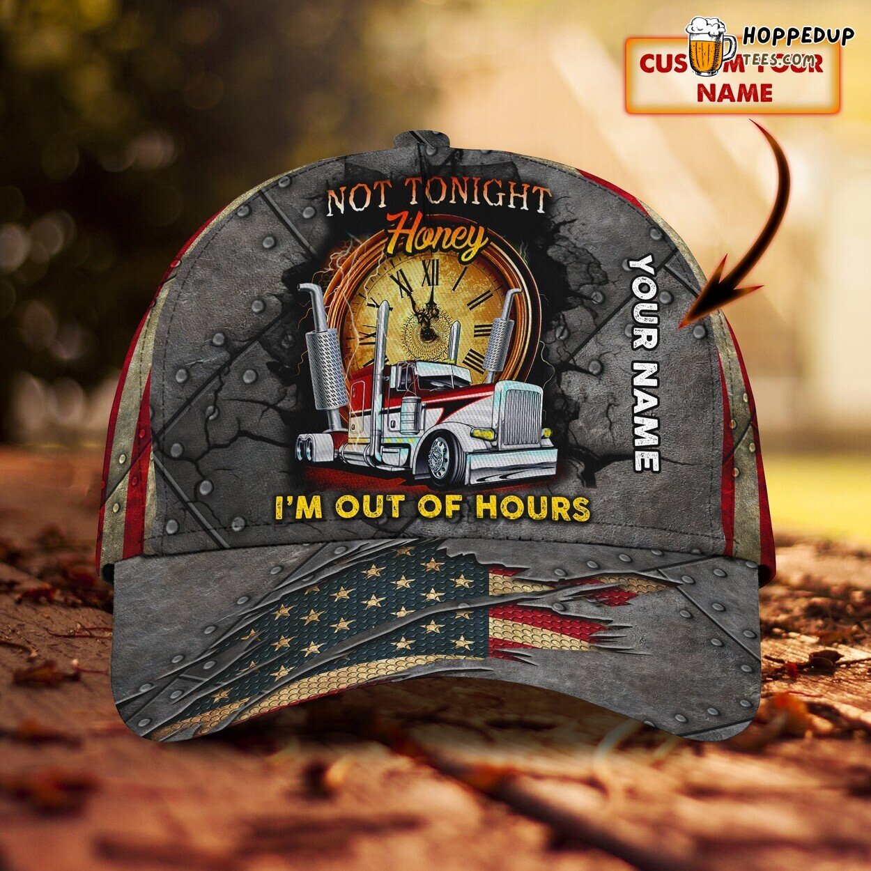 Dedicated Trucker 3D Classic Cap Personalized Name Special Edition Look