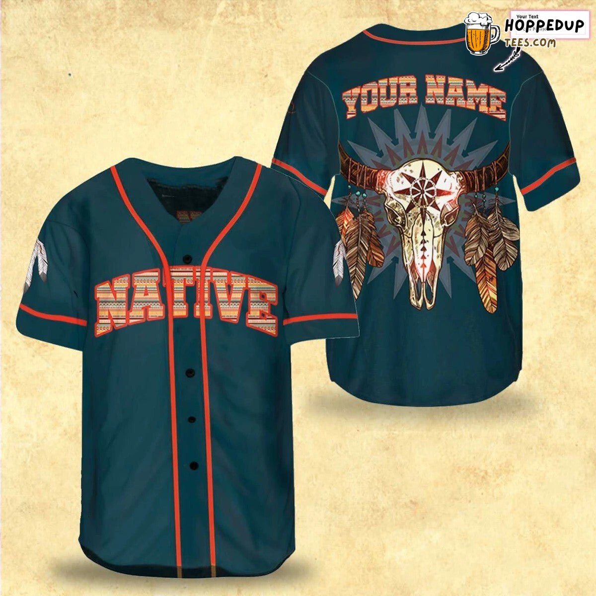 Deer Birth Totem Native American Zodiac Baseball Jersey Personalized Unique
