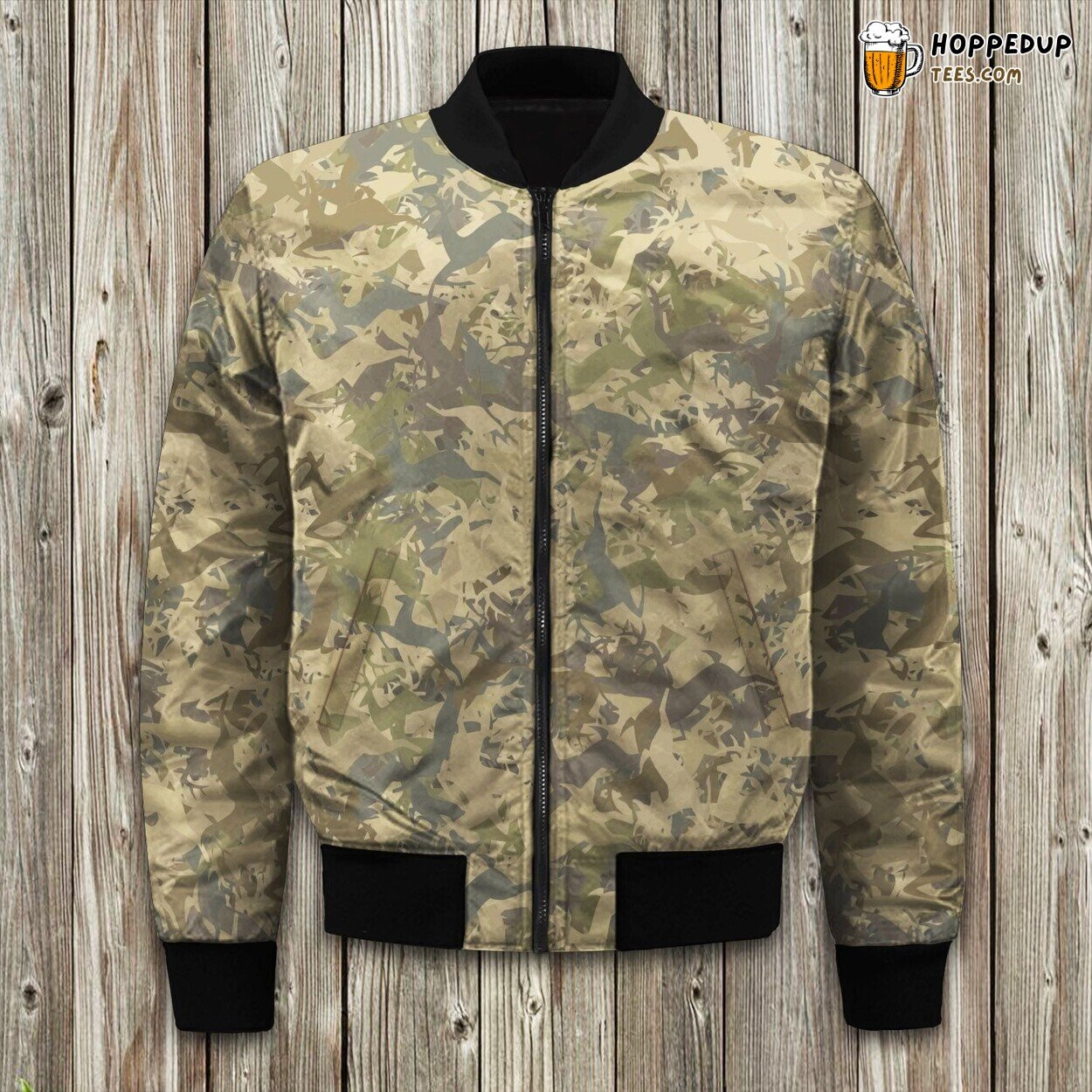 Deer Camouflage Deer Hunting Bomber Jacket