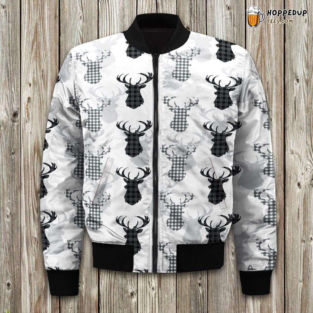 Deer Charm Winter Bomber Jacket Luxurious Quality Padded Warm Cute Design
