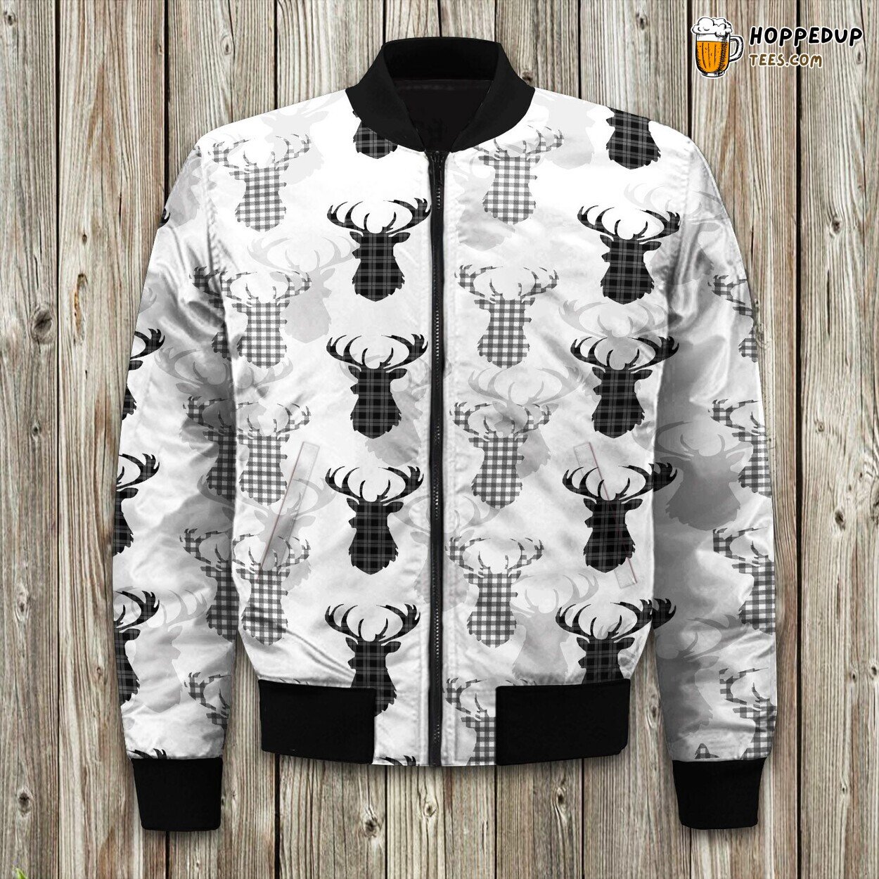 Deer Classic Winter Bomber Jacket Luxurious Quality Warm Cute Padded