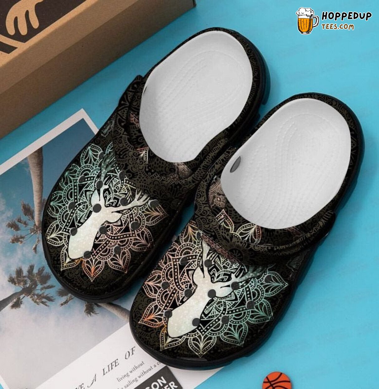 Deer Hippy Cool Secret Flower Light Up Crocbland Clog Shoes