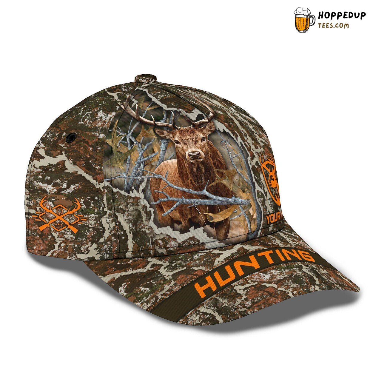 Deer Hunter Classic Hat 3D Cap Personalized Name Authentic Premium Edition