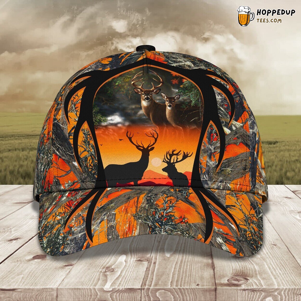 Deer Hunter Hunting 3D Classic Cap Personalized Name Unique Premium Styling