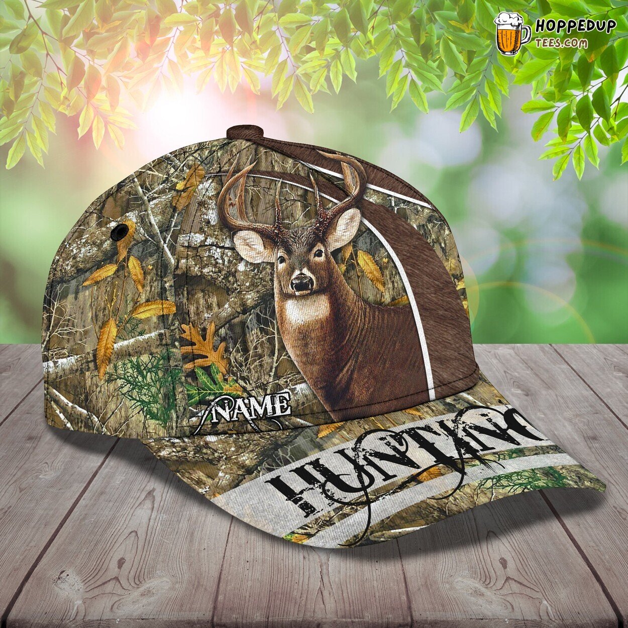 Deer Hunting Adventure 3D Classic Cap Personalized Unique Name Design