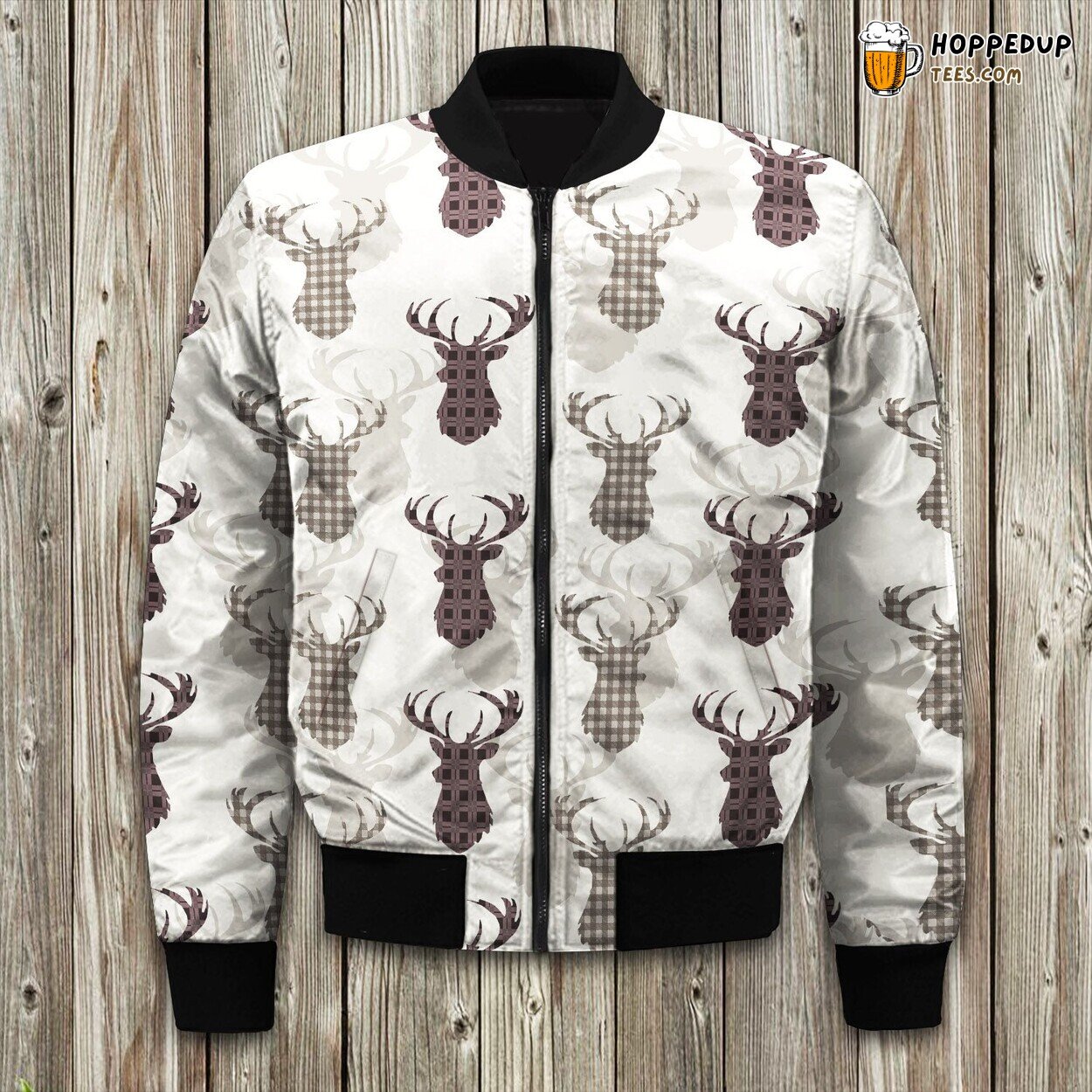 Deer Hunting Bedding Bomber Jacket