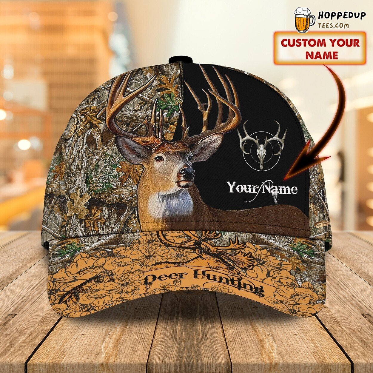 Deer Hunting Camo Personalized 3D Print Design Classic Baseball Cap