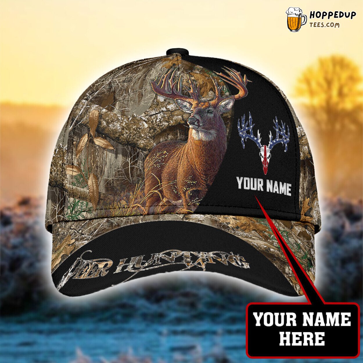 Deer Hunting Camo Personalized 3D Print Elegance Classic Baseball Cap