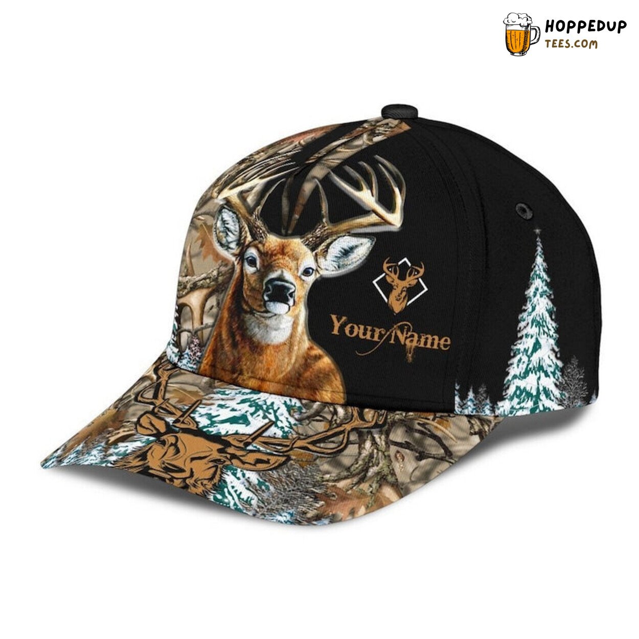 Deer Hunting Camouflage 3D Cap Personalized Hunting Lovers Gift Design