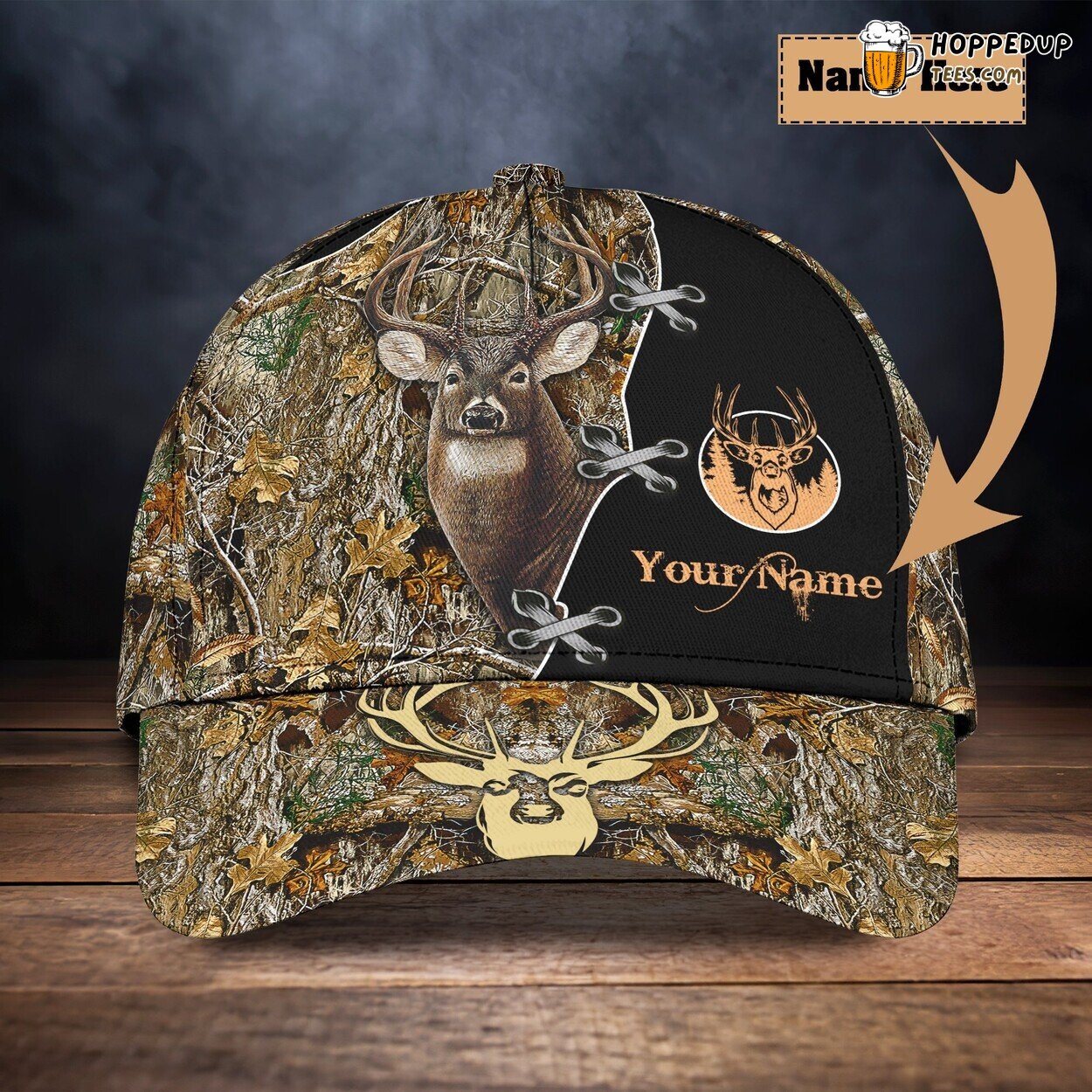 Deer Hunting Classic 3D Cap Personalized Name Unique Authentic Premium Edition