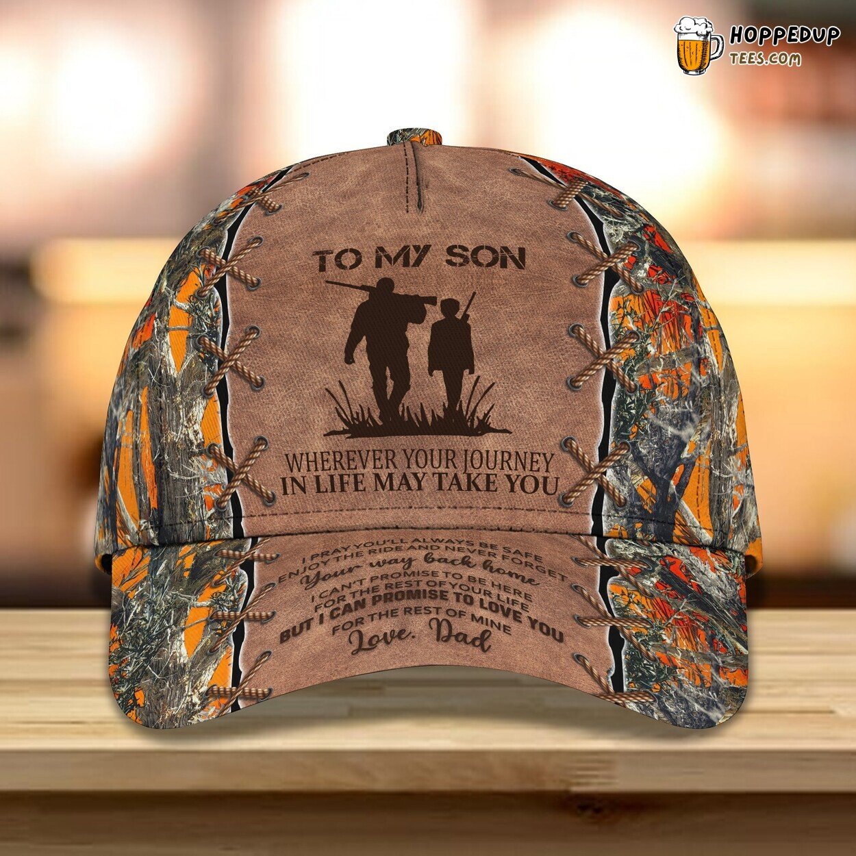 Deer Hunting Design Classic Cap 3D Personalized Name Unique Premium Series