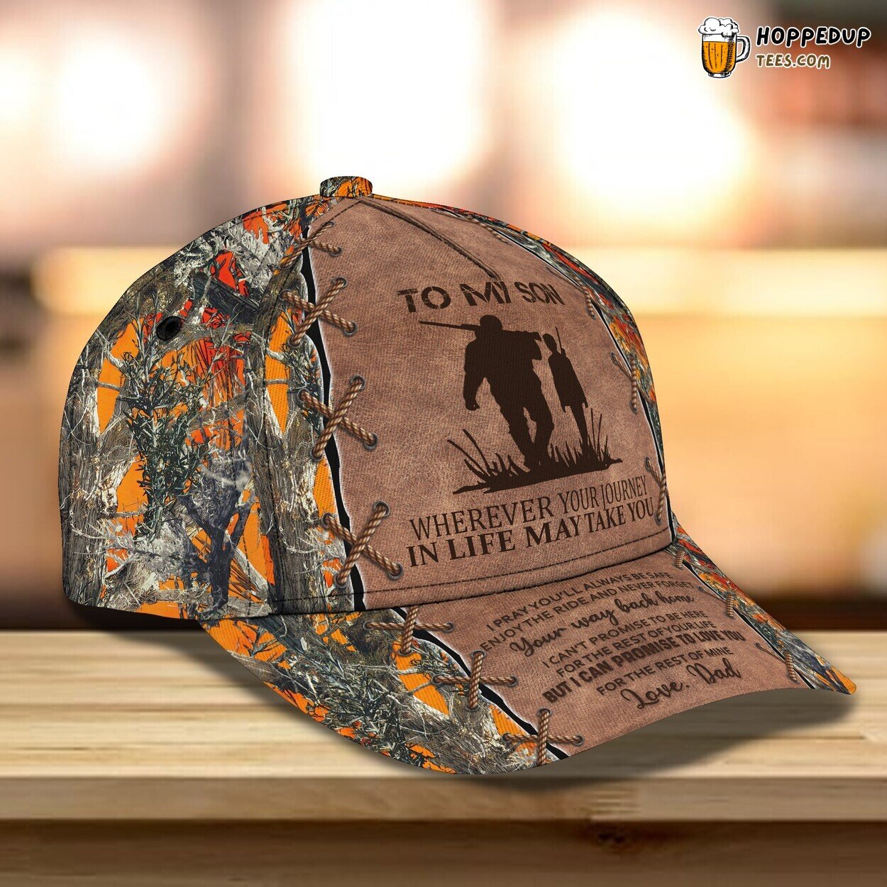Deer Hunting Design Classic Cap 3D Personalized Name Unique Premium Series