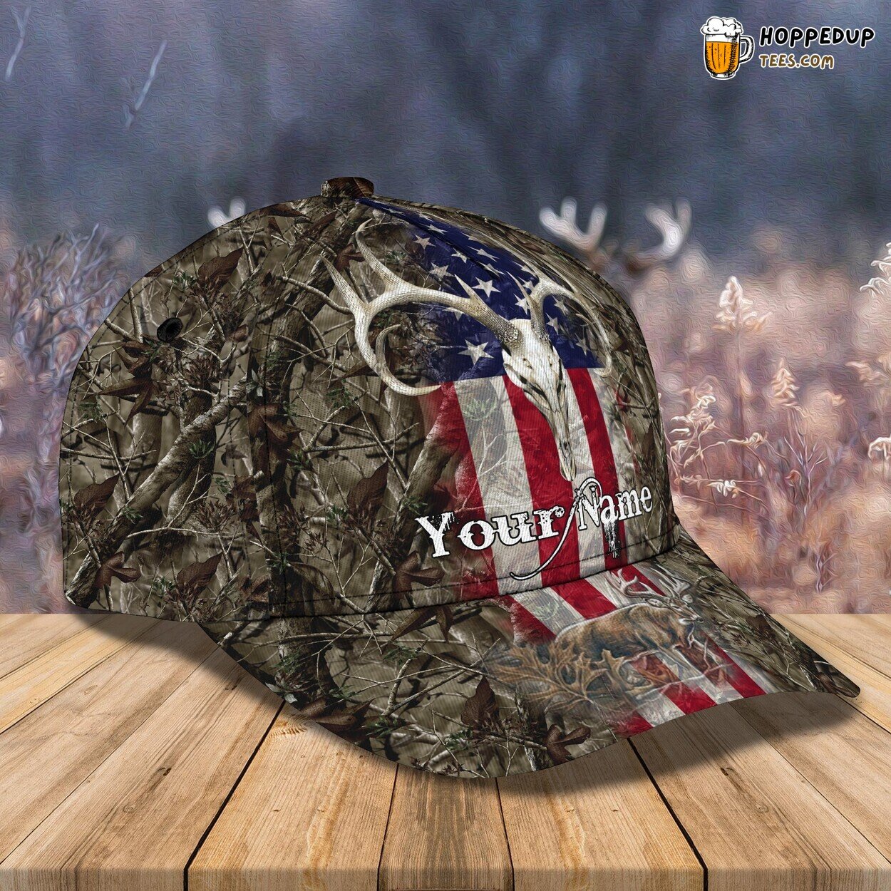 Deer Hunting Essence 3D Classic Cap Personalized Unique Design Edition