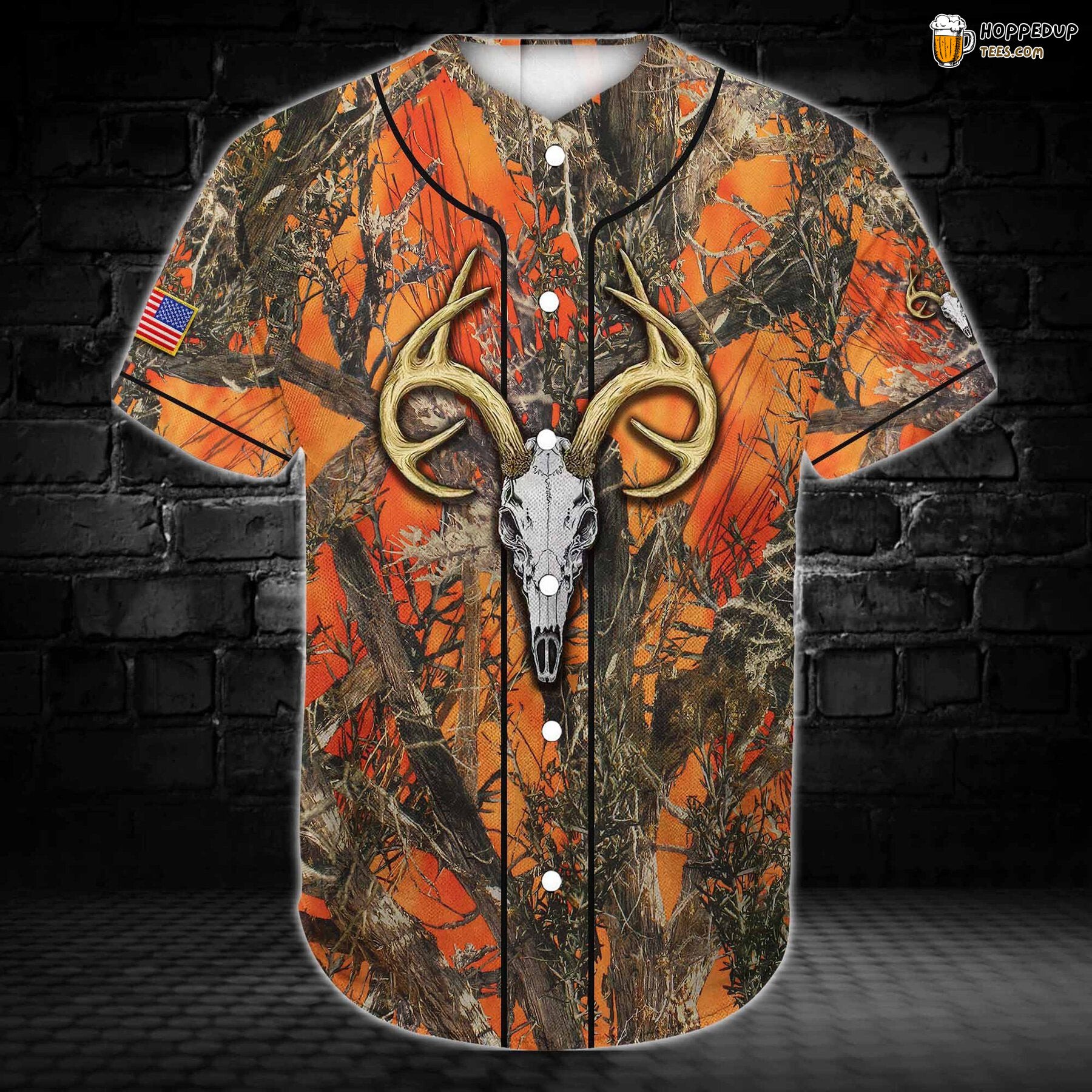 Deer hunting Hunters Baseball Tee Jersey Shirt Printed 3D