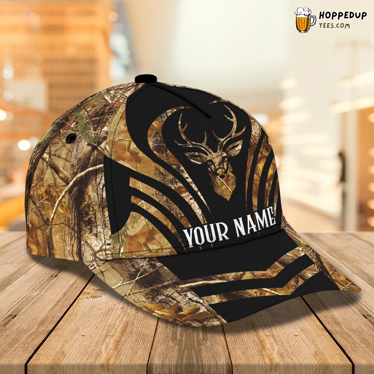 Deer Hunting Inspired 3D Classic Cap Personalized Name Premium Unique Styling