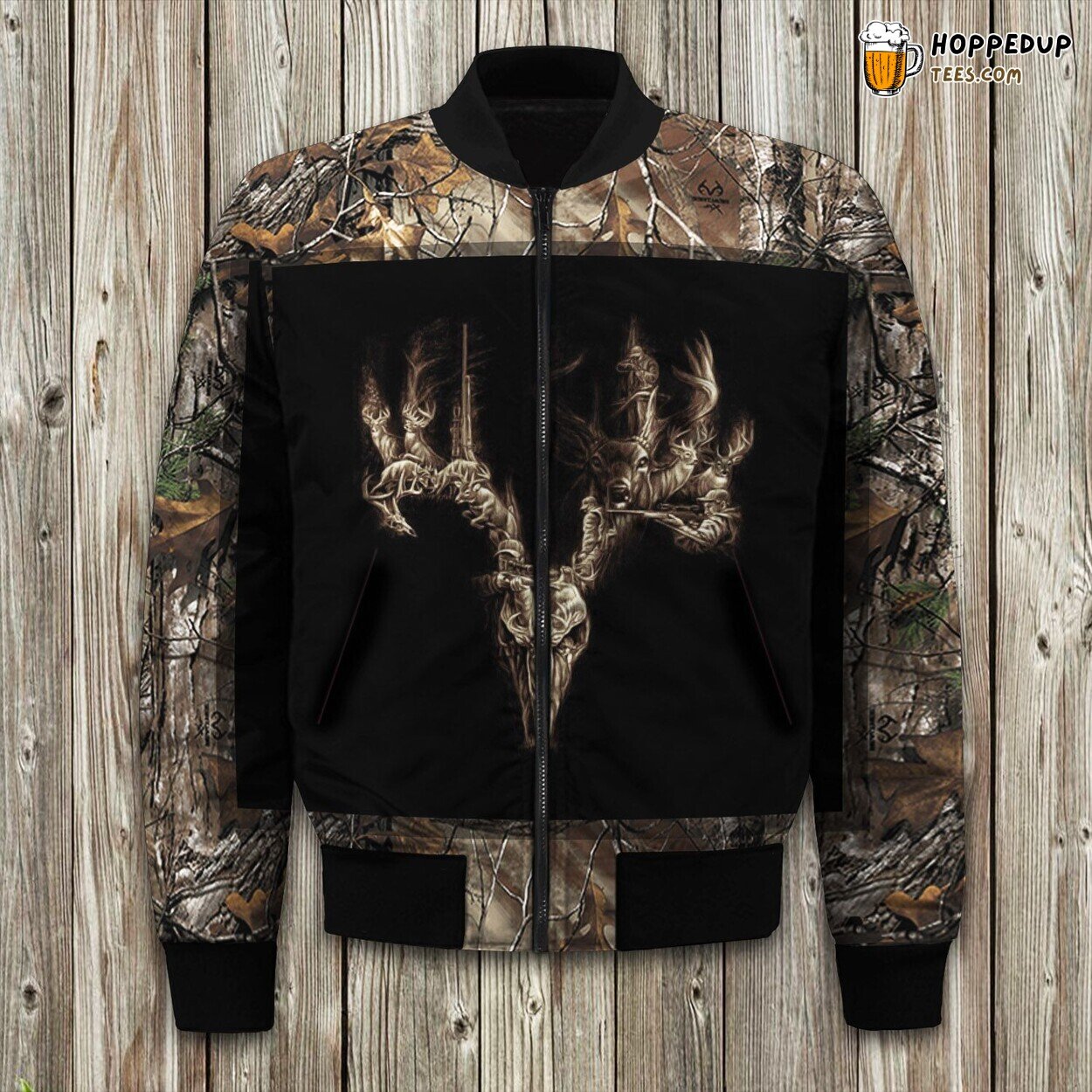 Deer Hunting Kanati Camouflage Bomber Jacket