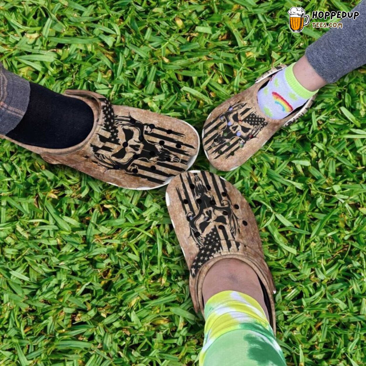 Deer Theme Classic Comfortable Clogs Nature Inspired Outdoor Shoes