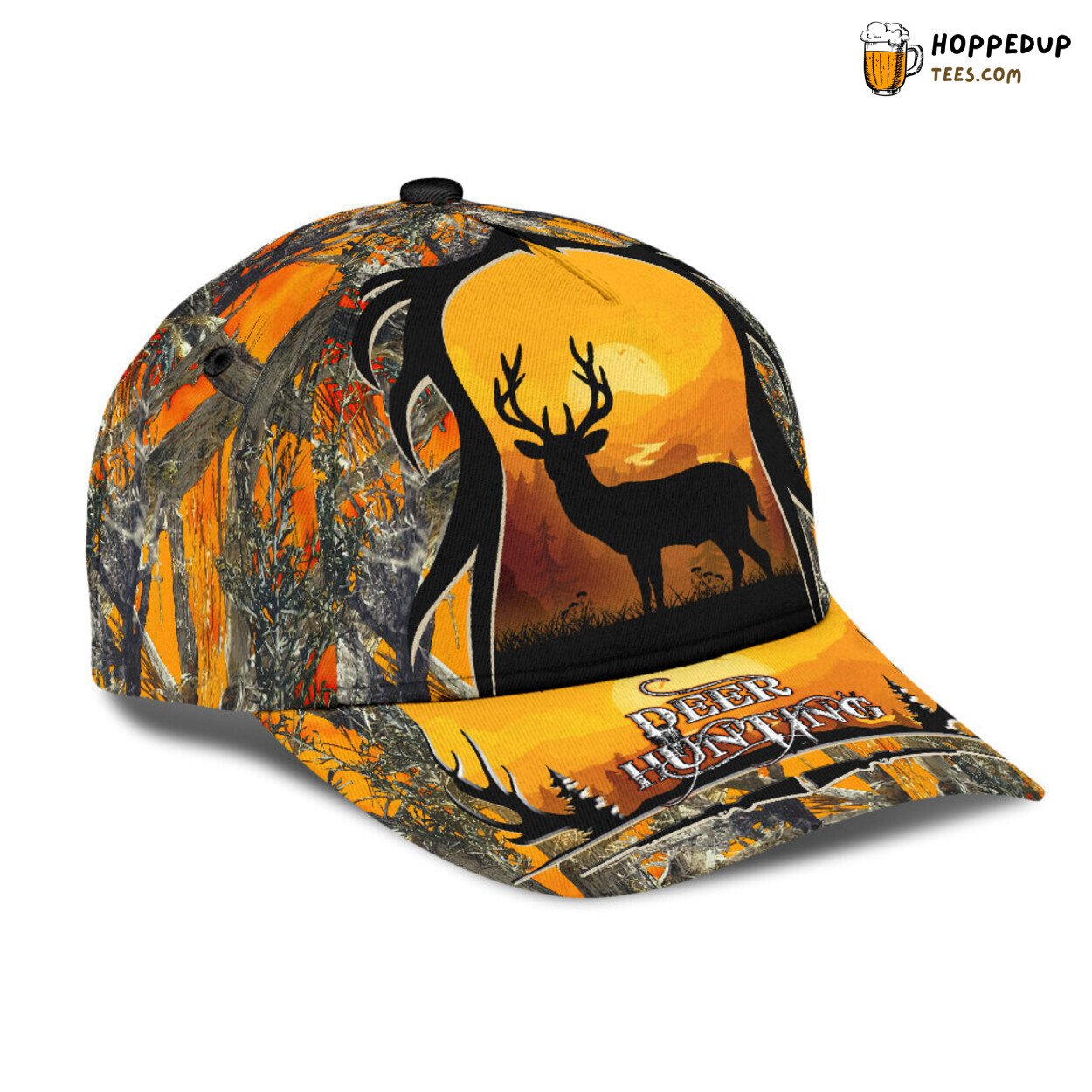 Deer Vibrant 3D Print Design High-Quality Baseball Cap Best for Hunting Look