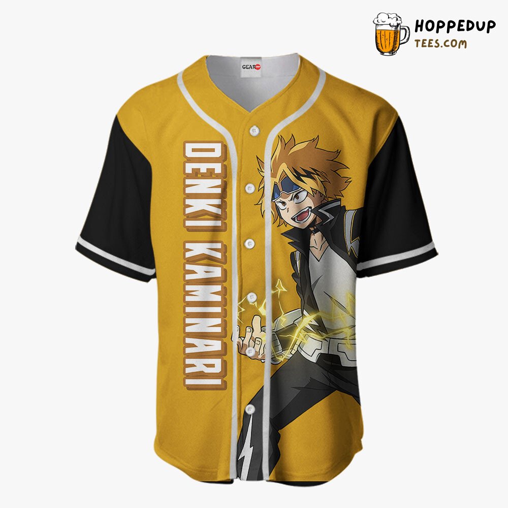 Denki Kaminari Unique Anime Baseball Jersey Design Distinctive Collection