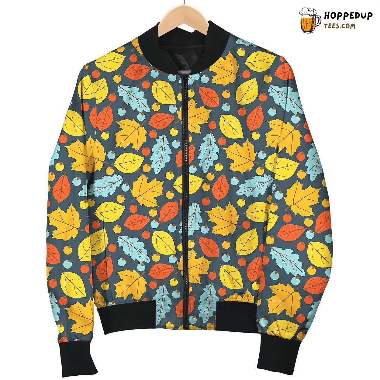 Dense Autumn Forest Winter Bomber Jacket Tailored Precision Elegance Craft